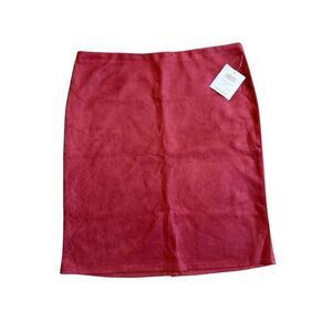 Brand New 89Th + Madison Business Casual Mini Skirt in Wine Size XL